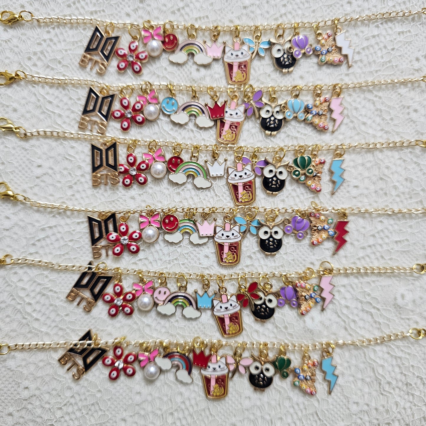 Charms Loaded Bracelet Rakhi (Random Colors)(Check Images)
