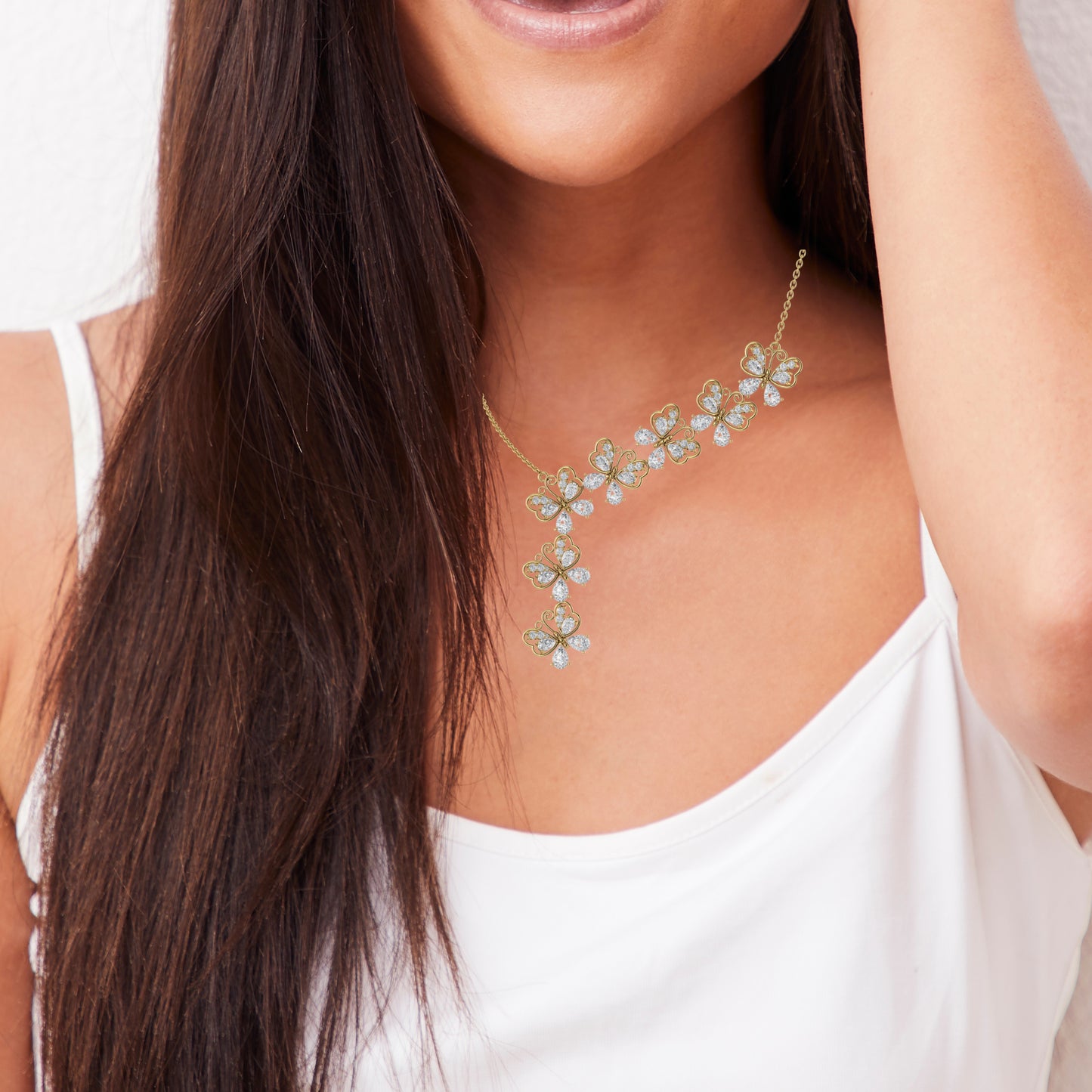 Magestic Butterfly Y Necklace
