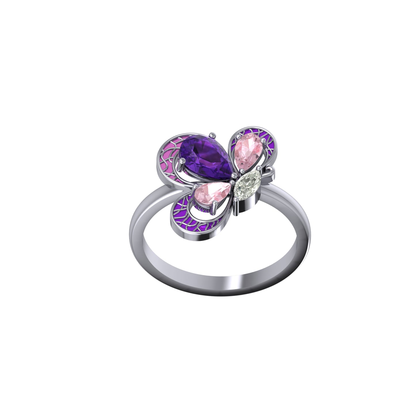 Peppy Butterfly Rings