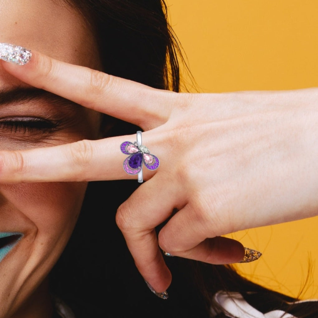 Peppy Butterfly Rings