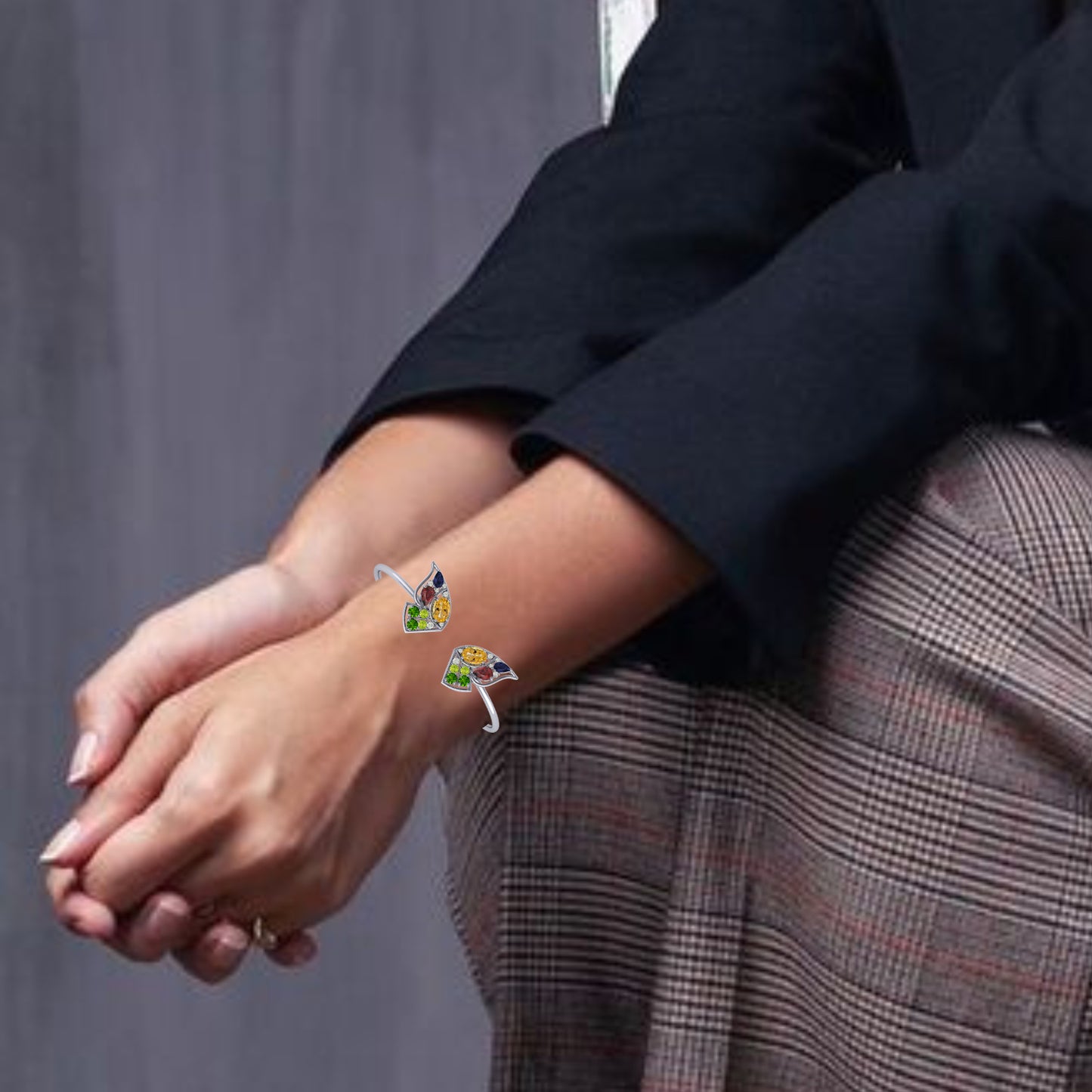 Radiant Butterfly Flexi Cuff Bracelet