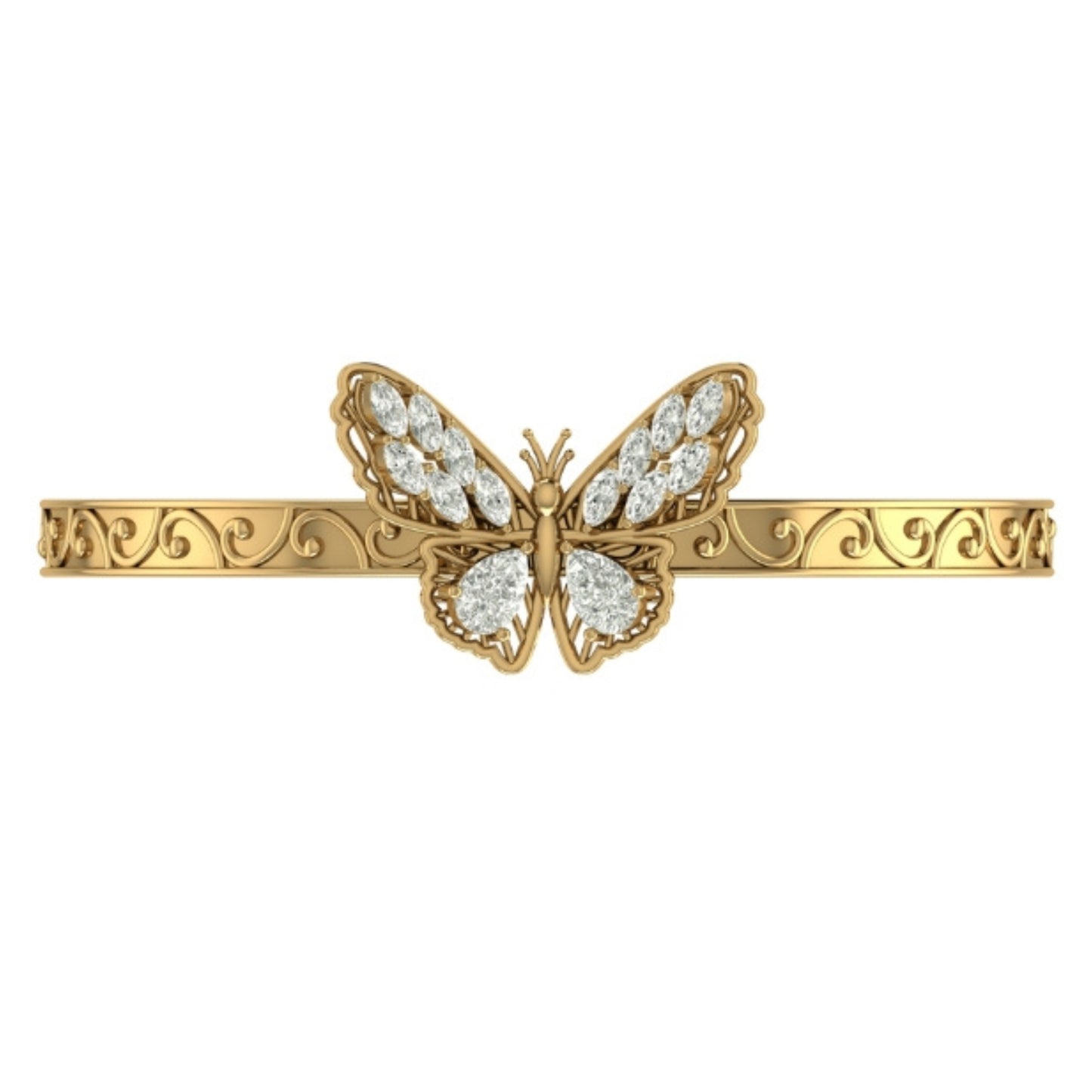 Get Lit with Flickering Butterfly Cuff Bracelet