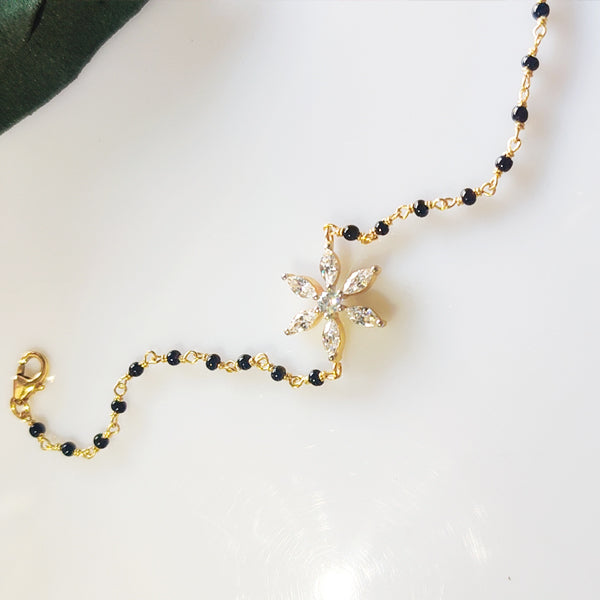 Floral Bloom Modern Mangalsutra Bracelet