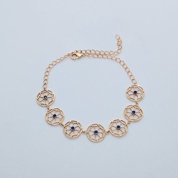 Dainty Blue Sparkle Flexible Adjustable Bracelet