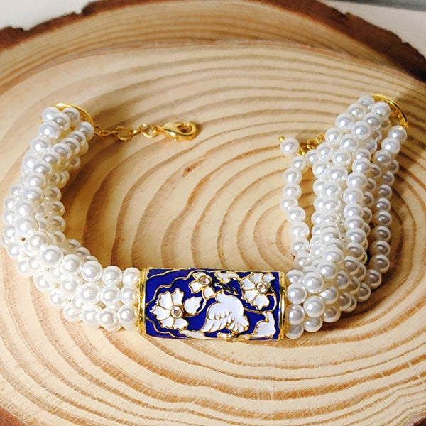 Life Of A Bird Rotating Pearl Ponchi Bracelet