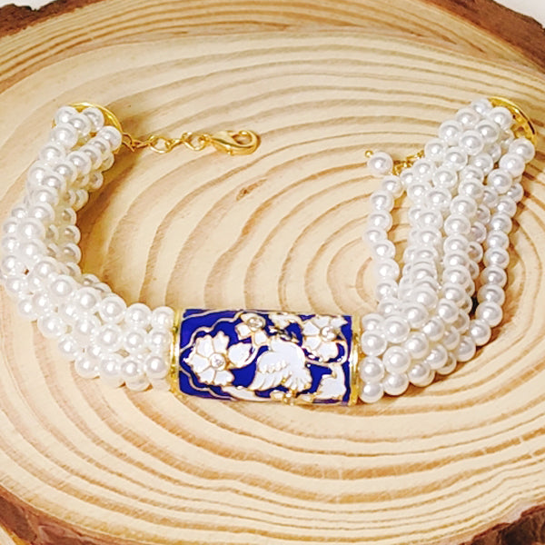 Life Of A Bird Rotating Pearl Ponchi Bracelet