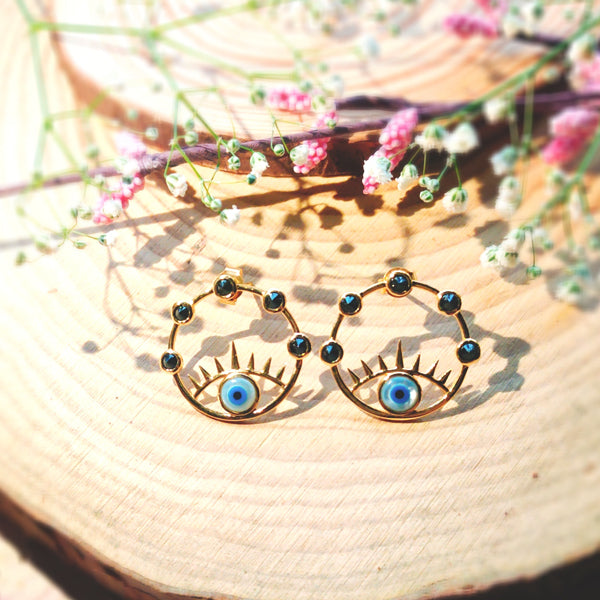 Evil Eye Cover Earrings