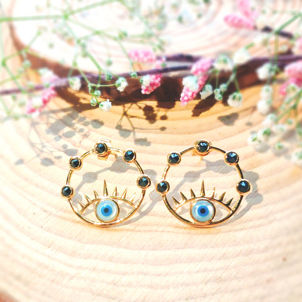 Evil Eye Cover Earrings