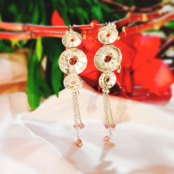 Auburn Circly Dangly Earrings
