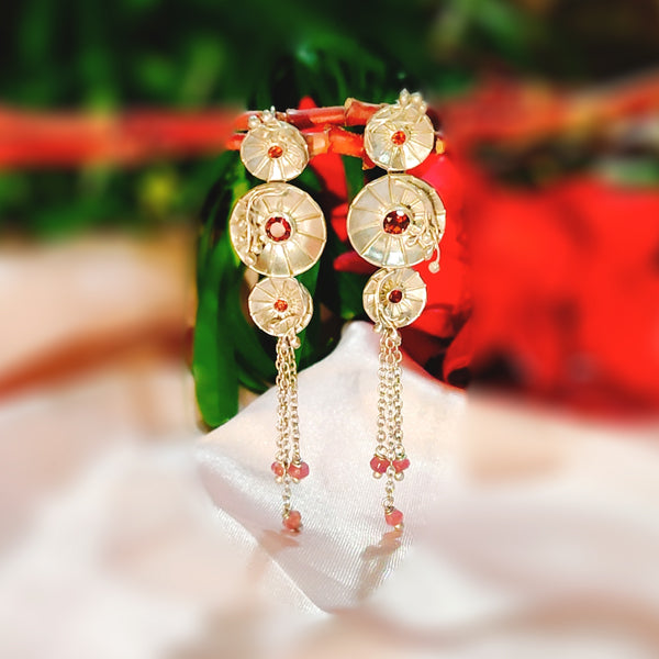 Auburn Circly Dangly Earrings