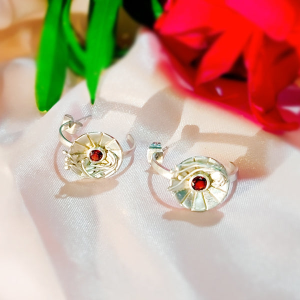 Auburn Solo Hoop Earrings