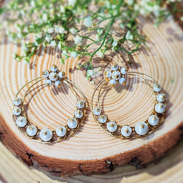 Chaand-Bali Kopal Cluster Statement Earrings