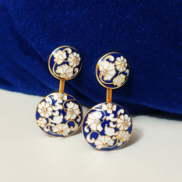 Glorious Round Two In One Jacket Earrings