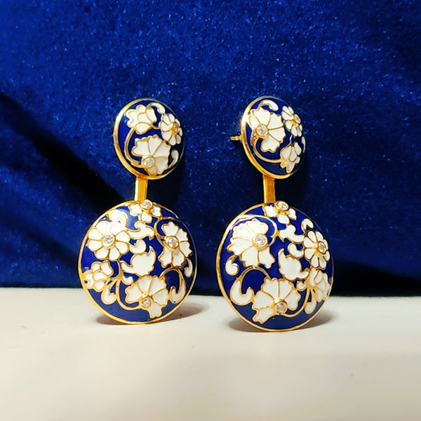 Glorious Round Two In One Jacket Earrings