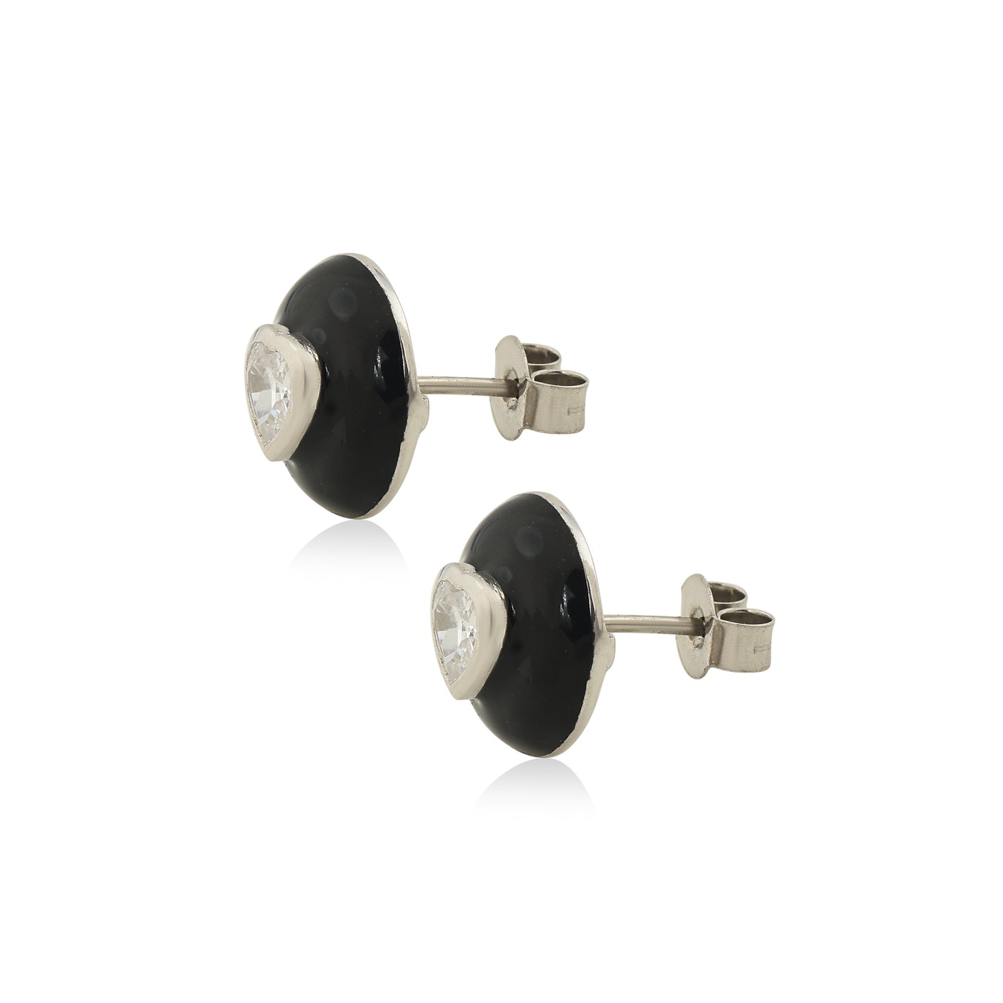 Heart Pop Button Studs