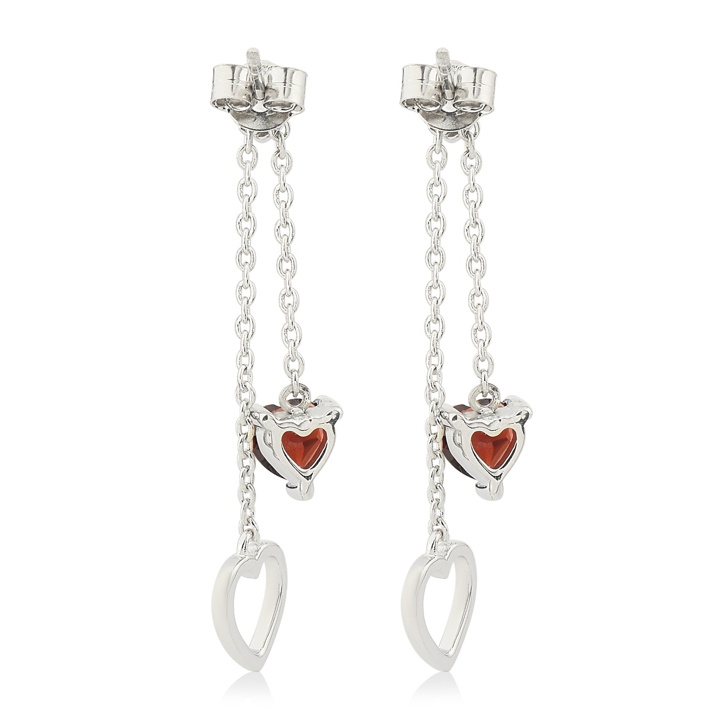 Hang In There Heart Dangle Earrings