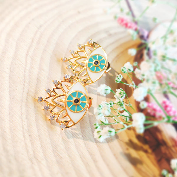 Just Queenin Evil Eye Earring