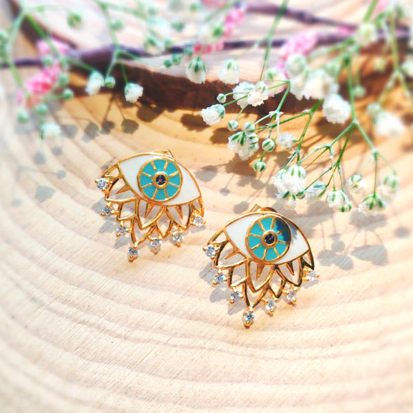 Just Queenin Evil Eye Earring