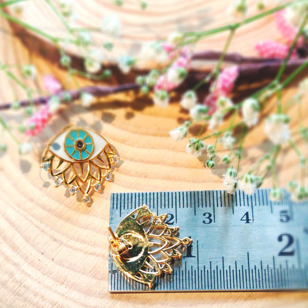 Just Queenin Evil Eye Earring