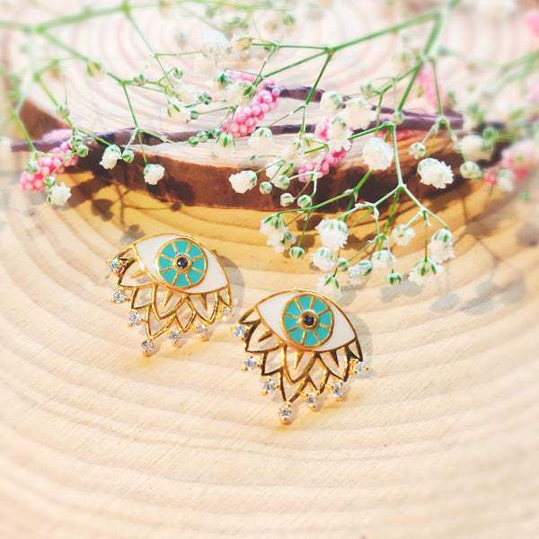Just Queenin Evil Eye Earring