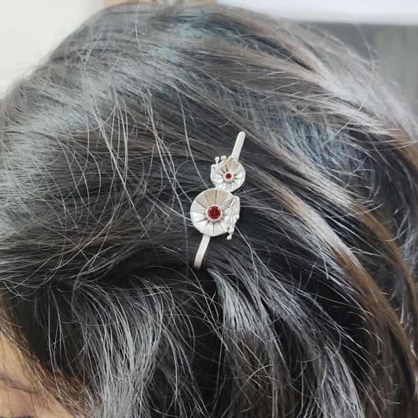 Auburn Twin Circle Hairpin