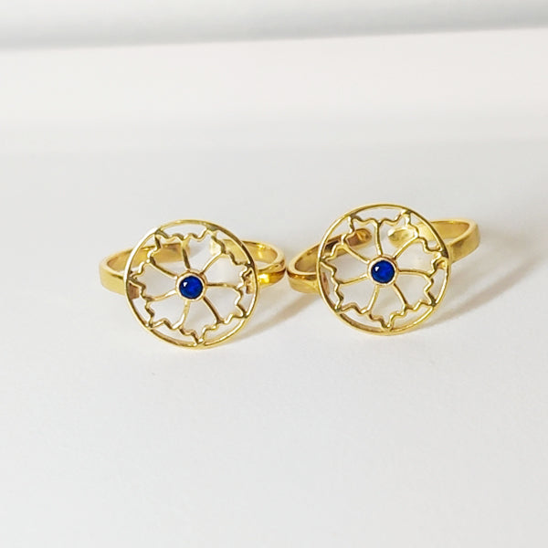 Dainty Blue Sparkle Toe Ring