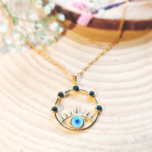 Evil Eye Cover Necklace