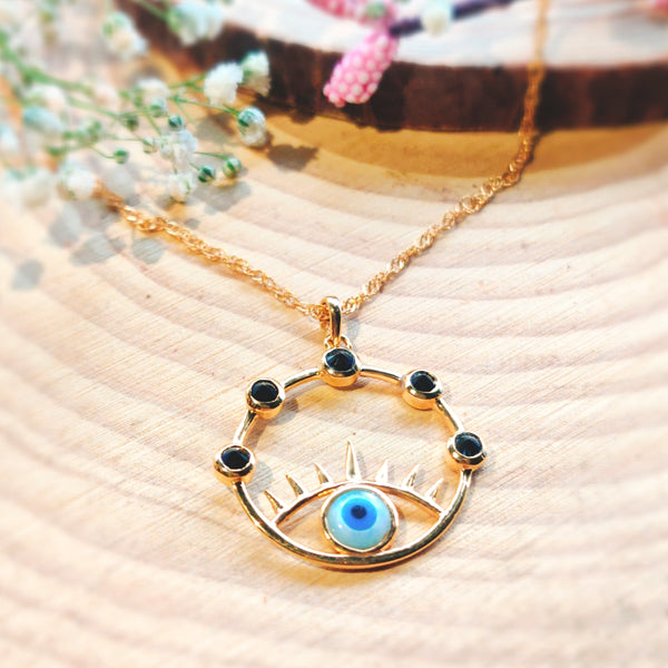Evil Eye Cover Necklace