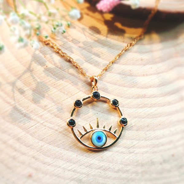 Evil Eye Cover Necklace