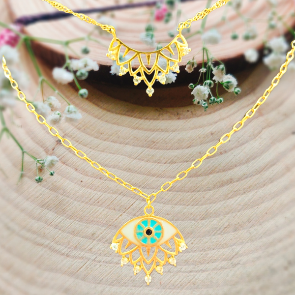 Just Queenin Evil Eye Necklace