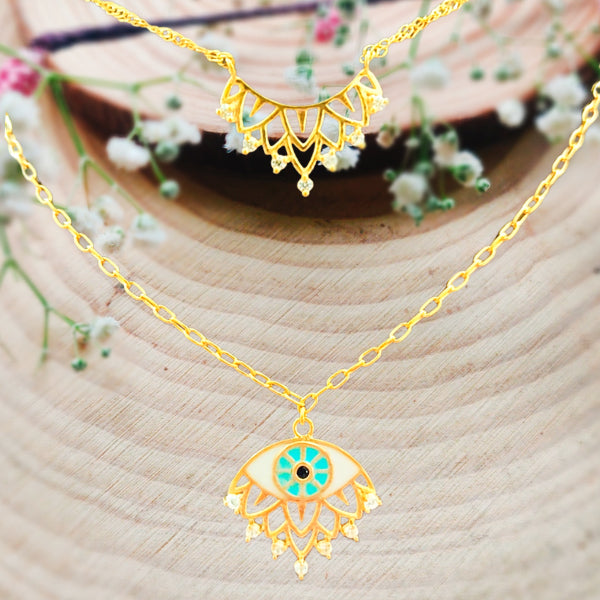 Just Queenin Evil Eye Necklace