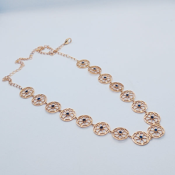 Dainty Blue Sparkle Choker Necklace