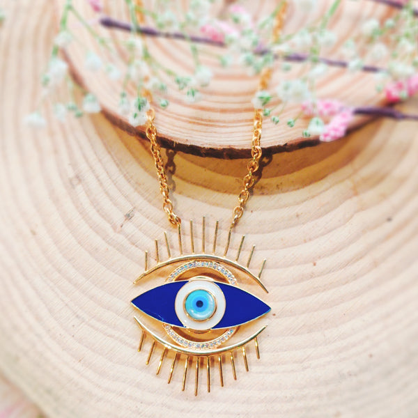 Looking At The Bright Side Evil Eye Necklace