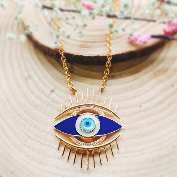Looking At The Bright Side Evil Eye Necklace