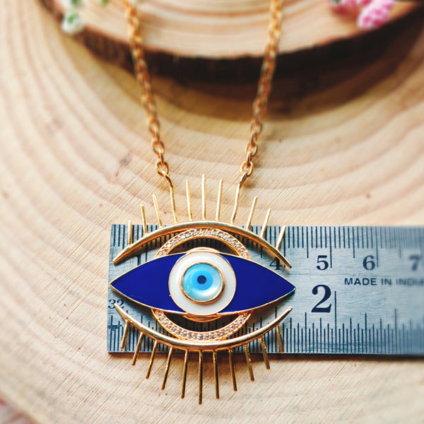 Looking At The Bright Side Evil Eye Necklace