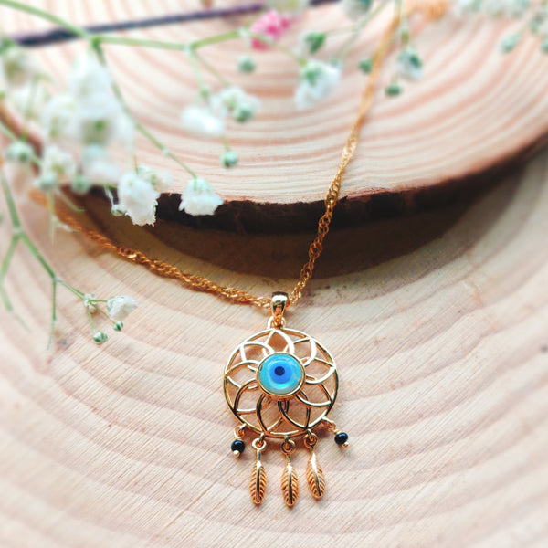 Dreamcatcher Evil Eye Necklace