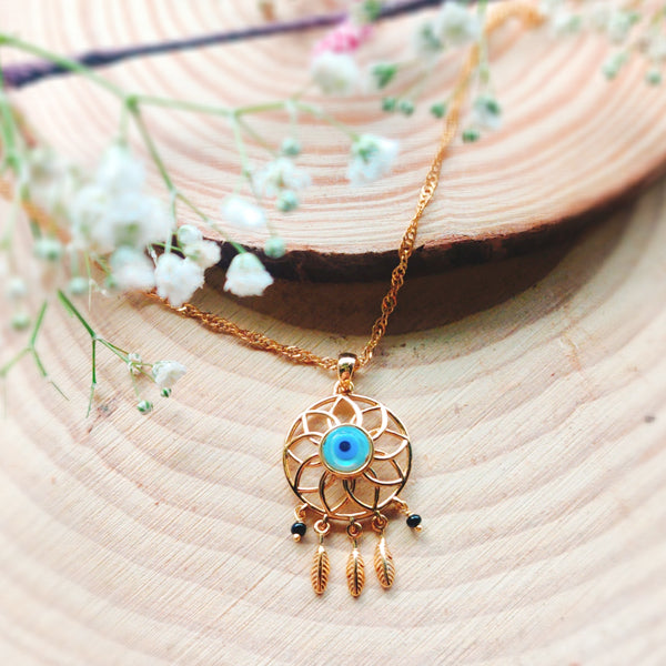 Dreamcatcher Evil Eye Necklace