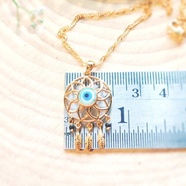 Dreamcatcher Evil Eye Necklace