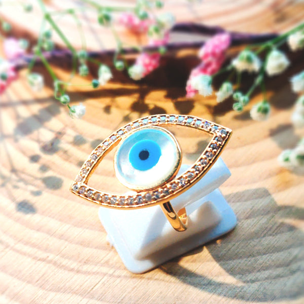 Watchful Evil Eye Ring