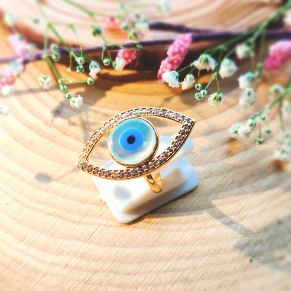 Watchful Evil Eye Ring