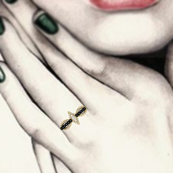 Rhombus Of Desire Mangalsutra Ring