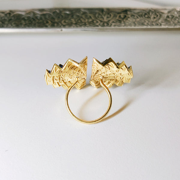 Crisp & Crinkle Statement Ring