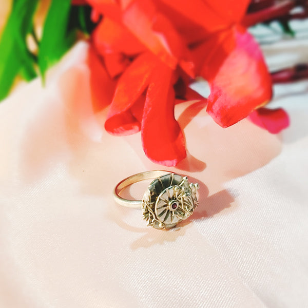 Auburn Rotating Circle Ring