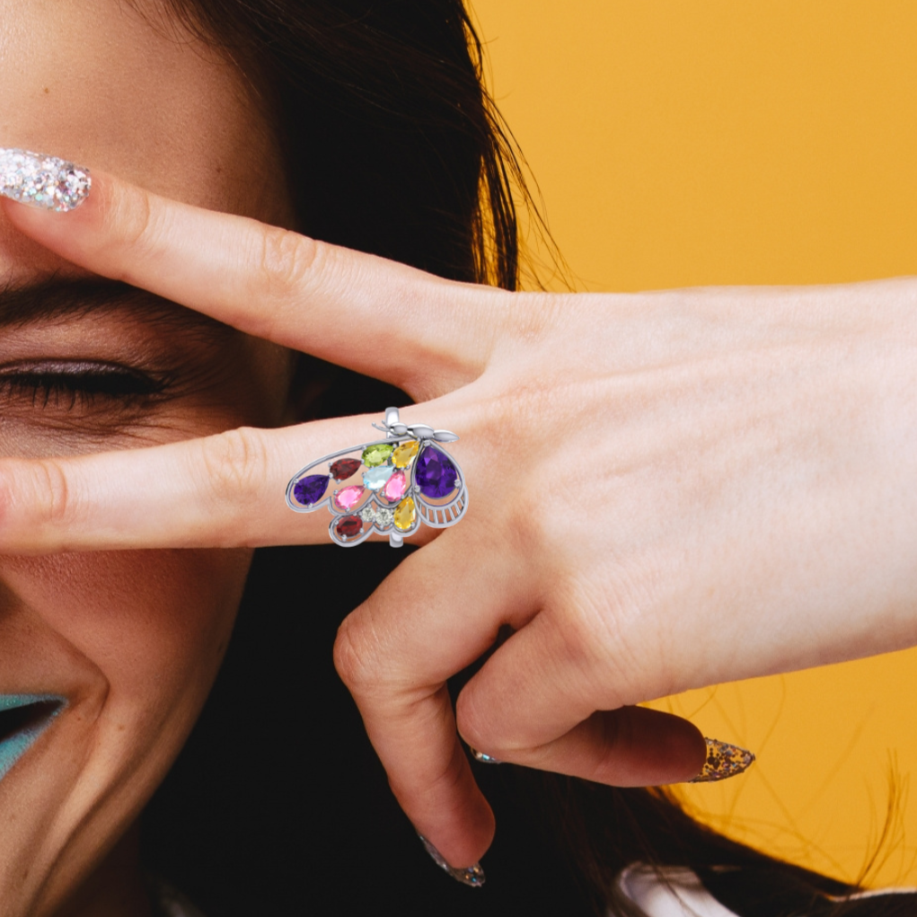 Striking Wing Butterfly Ring
