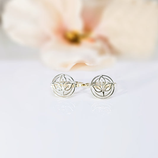 Leafy Toe Ring in 925 Silver