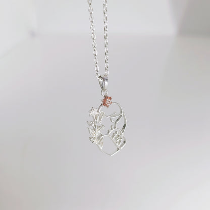 Celestial Embrace Mother and Baby Pendant in 925 Silver