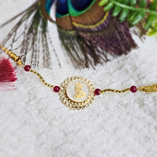 Silver Ginni Rakhi for Bhai