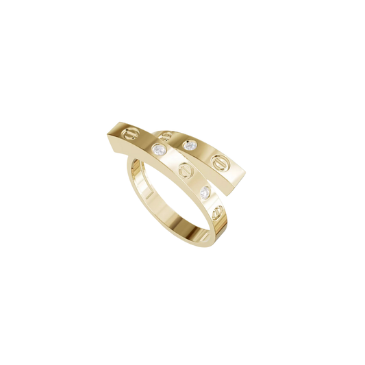 Dvaya Ring – Gold Band Ring for Women