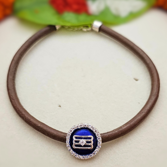 Spiritual Leather Bracelet Rakhi