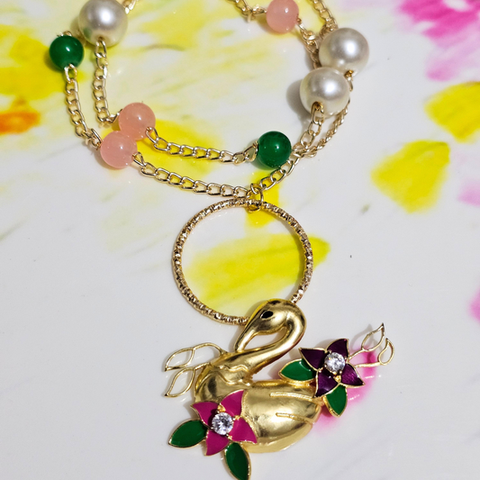 Swan Rakhi Bracelet for Sisters